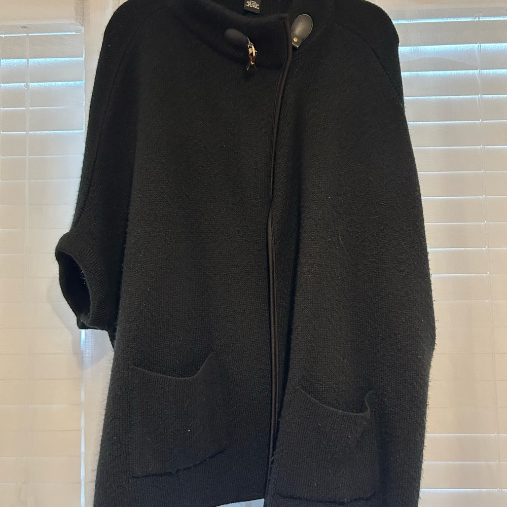 Black Cape with Pockets